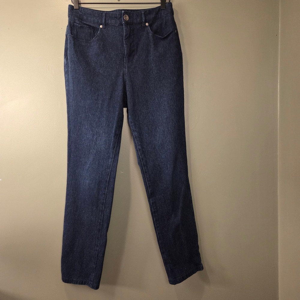 Christopher & Banks Women's Stretch Skinny Jeans Size 10 Dark Wash Denim
